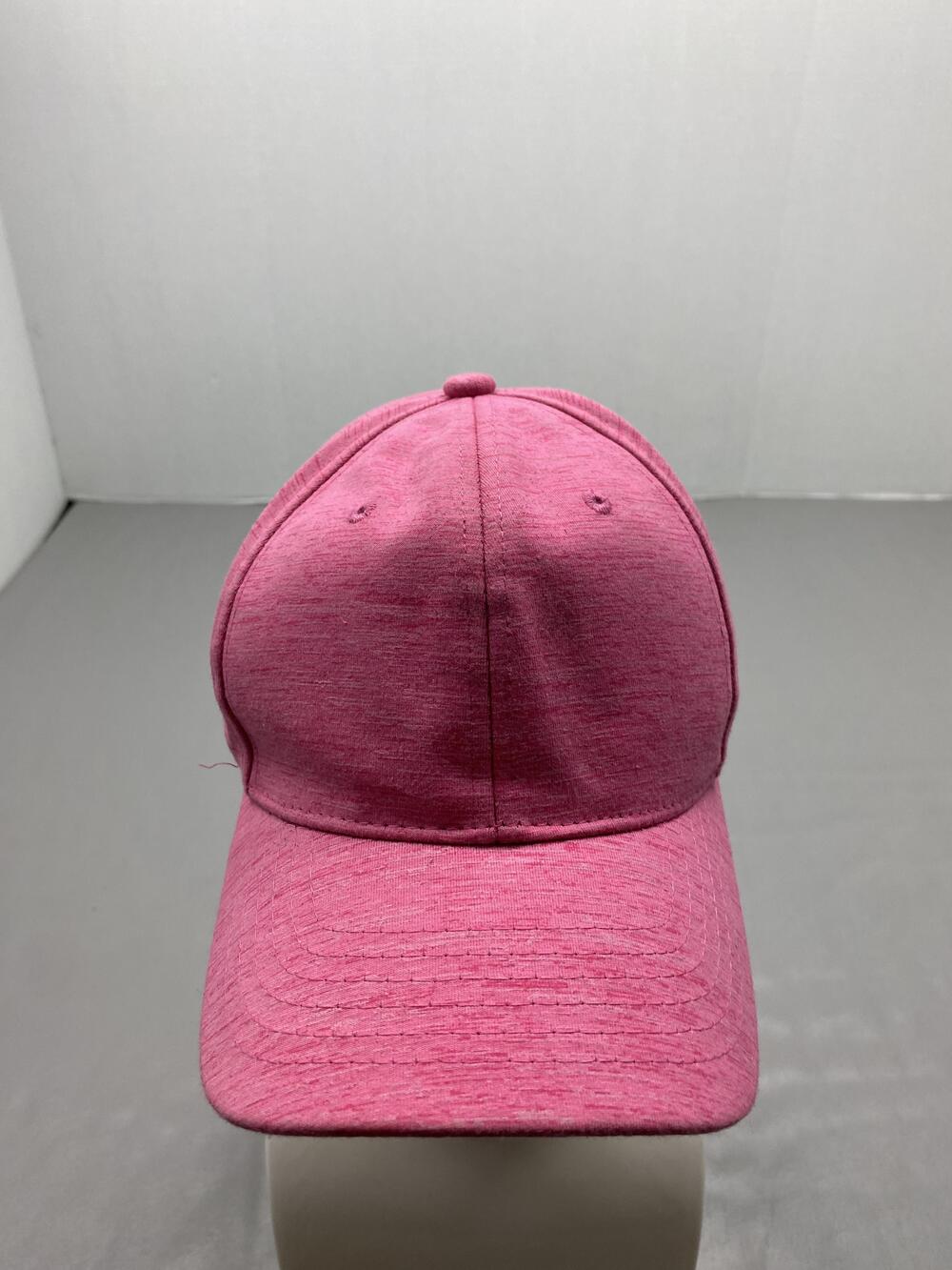 Blank Plain Hat Cap Strap Back One Size Pink Lined Adjustable Baseball Cap Women